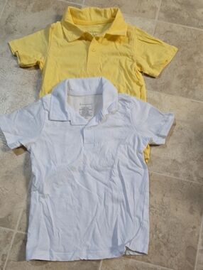 First Impressions 3T Short-Sleeve Polo Shirt - Yellow and White 2-pack